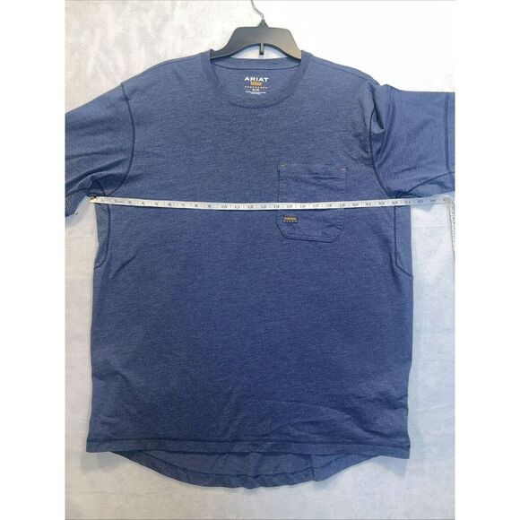 Ariat Men's Rebar Workman Full Cover Slate Heather T-shirt 10039179 - Picture 2 of 5